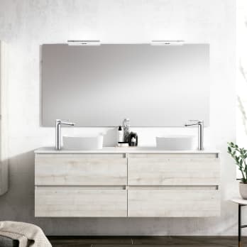 Mueble de baño con encimera MDF Hidrófuga Box Viso