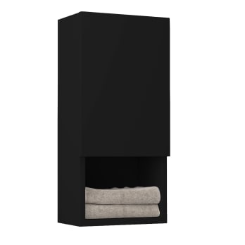 Colonne de salle de bain Lia Bruntec avec 1 porte et étagère