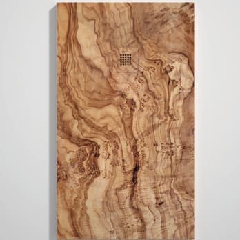 Receveurs de douche en résine décorés Design 3D Bois 2 Bruntec