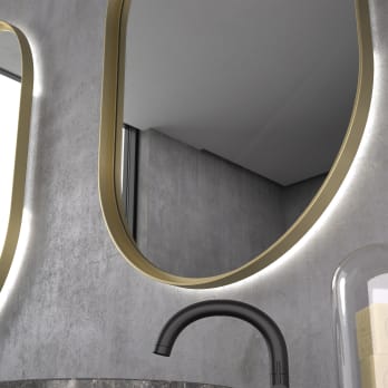 Miroir de salle de bains avec éclairage LED Saba Eurobath