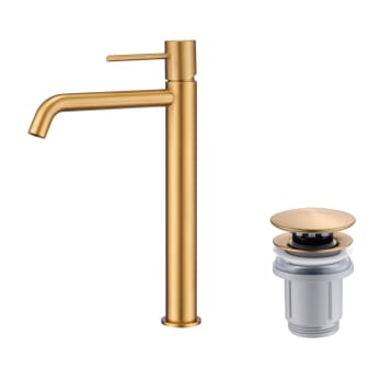 Pack Mitigeur de lavabo bec haut Monza Imex + Valve click-clack