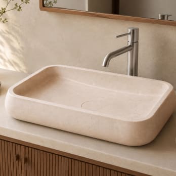 Lavabo de mármol natural Rubi Bruntec