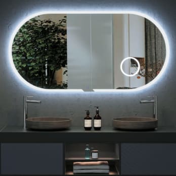 Miroir de salle de bains LED avec éclairage Indiana Ledimex