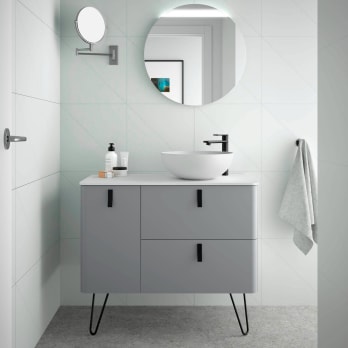 Meuble de salle de bains avec plan de toilette Uniiq Salgar