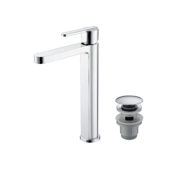 Pack Grifo de lavabo caño alto Roma Imex + Válvula click-clack