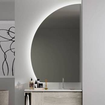 Miroir de salle de bain avec éclairage LED Ciro de Bruntec