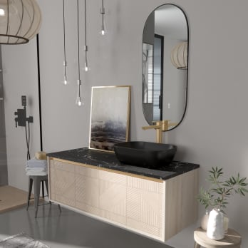 Mueble de baño con encimera Stein de piedra Duc Torvisco