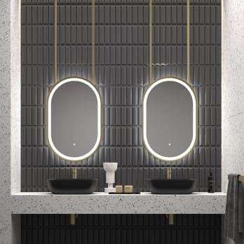 Miroir de salle de bains avec éclairage LED Boracay Eurobath
