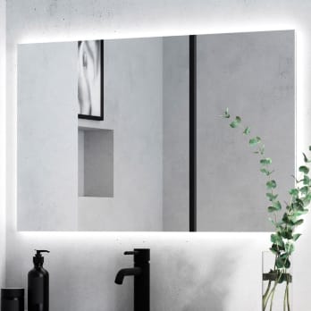 Espejo de baño con luz LED Dune Bruntec