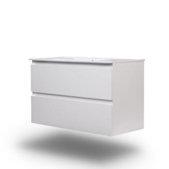 Meuble de salle de bains profondeur réduite 37,8 cm Aqua Campoaras