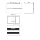 Conjunto de mueble de baño Soho Bruntec croquis 8