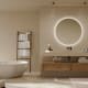 Miroir de salle de bains avec éclairage LED Lisboa Ledimex environnement 9