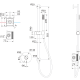 Mitigeur de douche encastré Bless Imex croquis 9