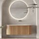 Conjunto de mueble de baño madera varias medidas, maciza de fresno con lavabo Solid Surface Evo Curve Bruntec principal 0
