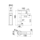 Grifo de lavabo Roma Imex croquis 9