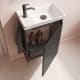 Enjoy Royo ensemble complet de meubles de salle de bain profondeur réduite 27,5 cm détail 4