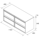 Mueble de baño con encimera de madera Attila Salgar croquis 9