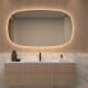 Miroir de salle de bain avec éclairage LED Look Bruntec principal 2