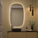 Miroir de salle de bain avec éclairage LED Look Bruntec principal 3