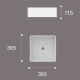 Lavabo sobre encimera Satet Art and Bath croquis 1