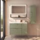 Conjunto mueble de baño suspendido con lavabo Flat Verso Viso principal 4