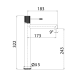 Robinet de lavabo à bec haut Line Imex + bonde click-clack Pack croquis 12