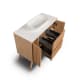 Mueble de baño madera maciza con encimera de solid surface Alpes 13 Bruntec detalle 4