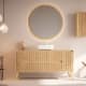 Mueble de baño madera maciza con encimera de solid surface Alpes 13 Bruntec principal 1