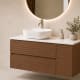 Meuble de salle de bains Alpes 21 Bruntec avec plan de toilette Solid Surface blanc principal 3
