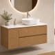 Meuble de salle de bains Alpes 21 Bruntec avec plan de toilette Solid Surface blanc principal 0