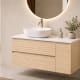 Meuble de salle de bains Alpes 21 Bruntec avec plan de toilette Solid Surface blanc principal 2