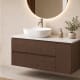 Meuble de salle de bains Alpes 21 Bruntec avec plan de toilette Solid Surface blanc principal 4