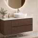 Meuble de salle de bains Alpes 21 Bruntec avec plan de toilette Solid Surface blanc croquis 9