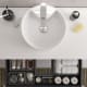Conjunto mueble de baño Runa Salgar con lavabo sobre encimera detalle 10