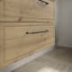 Conjunto mueble de baño Runa Salgar con lavabo sobre encimera detalle 14