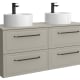 Conjunto mueble de baño Runa Salgar con lavabo sobre encimera principal 7