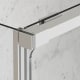Mampara de ducha angular corredera a medida Aria Bruntec detalle 11