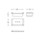 Distributeur de savon de bain Metric S Cosmic croquis 1