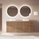 Meuble de salle de bains en bois massif rainuré Alpes 9 Bruntec principal 1