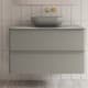 Meuble de salle de bains avec plan de toilette en résine arena Dai Top Royo détail 4