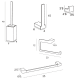 Conjunto de accesorios de baño Yass Manillons Torrent croquis 6