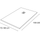 Plato de ducha Solid Surface Corian DuPont Antares Hidronatur croquis 2