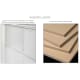 Conjunto mueble de baño con lavabo sobre encimera Nice Sanchis opción 8
