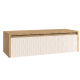 Meuble de salle de bains avec plan de toilette en bois Lambda Coycama principal 6