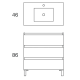Conjunto mueble de baño Box Viso croquis 11