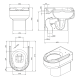 Inodoro New Wccare PMR de Unisan croquis 3