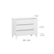 Mueble de baño con encimera de madera Kloe Campoaras croquis 3