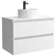 Conjunto mueble de baño Kira Salgar con lavabo sobre encimera detalle 8