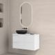 Meuble de salle de bains avec plan de toilette en bois Econic Royo principal 2