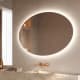 Espejo de baño con luz LED Oval Ledimex principal 1